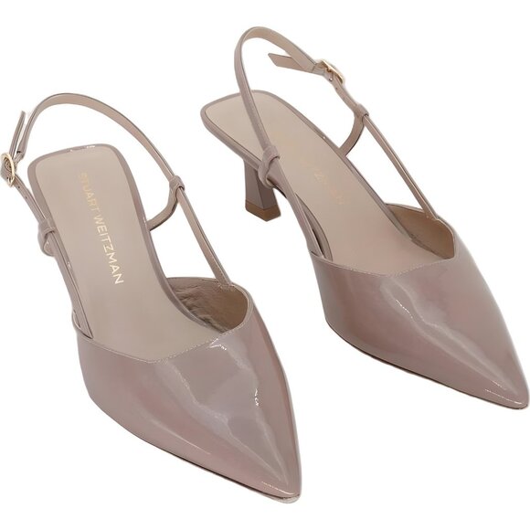 Stuart Weitzman Vinnie 50 Slingback Pointed Toe Pumps Women's US 9 - Picture 1 of 6